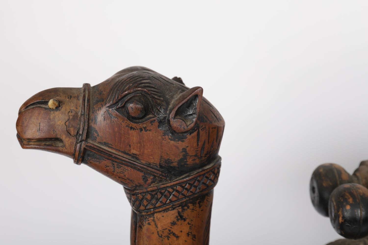 LARGE 19TH-CENTURY CARVED HARDWOOD CAMEL - Image 2 of 3