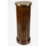 DESIGNER BRASS-MOUNTED CHERRYWOOD DRINKS CABINET