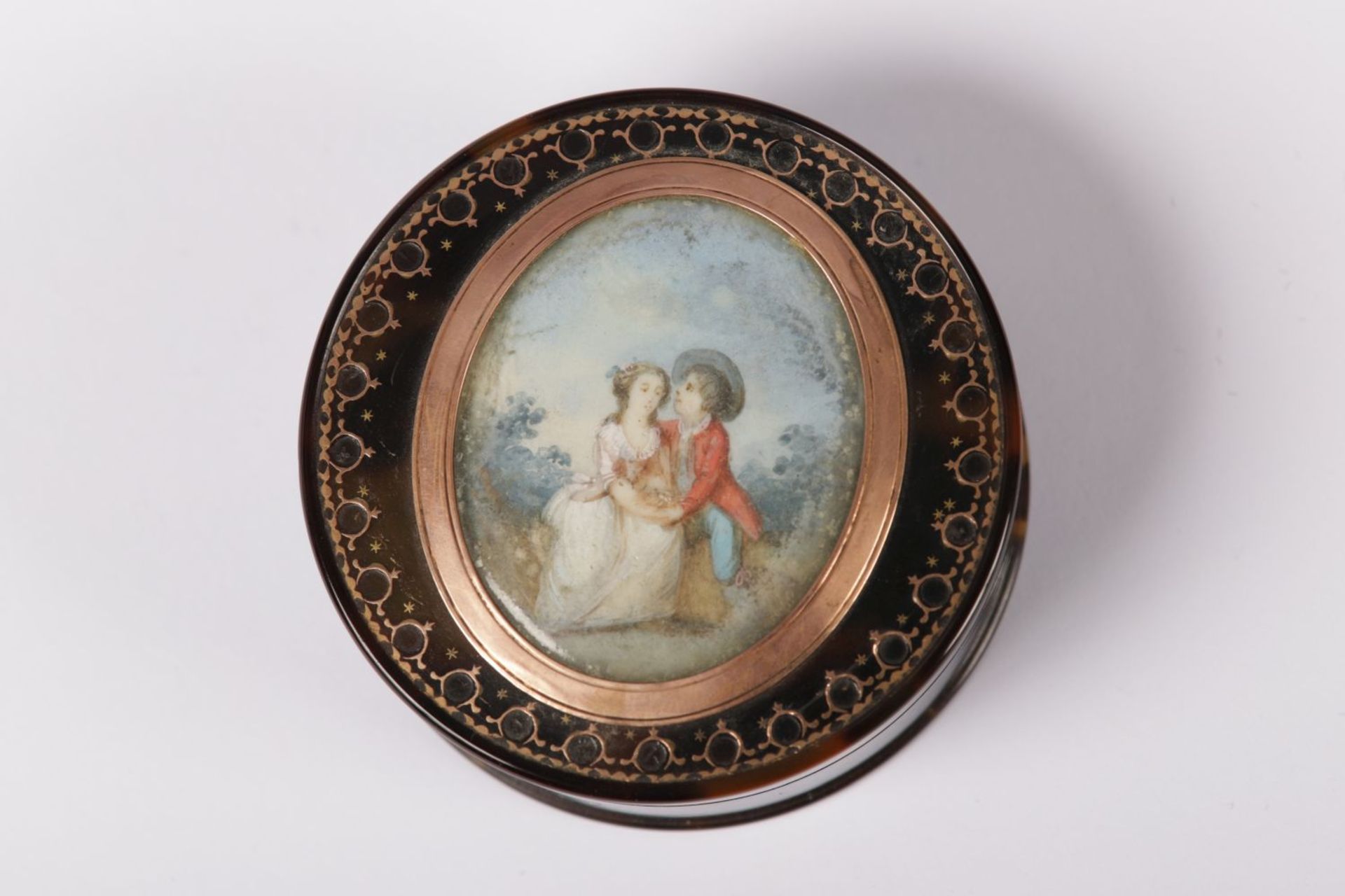 EARLY 19TH-CENTURY HAND-PAINTED BOX