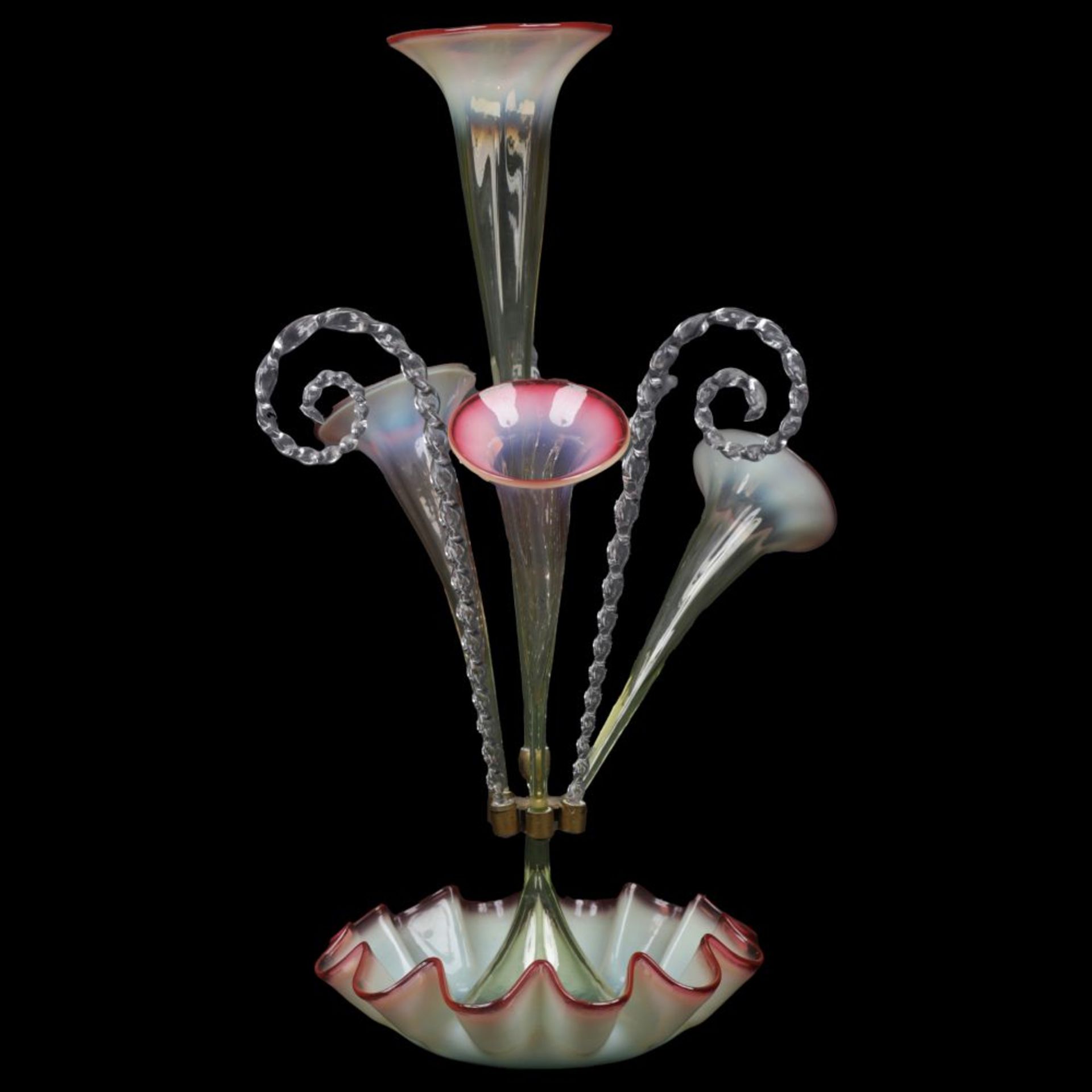 VICTORIAN GLASS EPERGNE