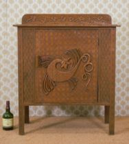 19TH-CENTURY ARTS & CRAFTS SINGLE DOOR CABINET