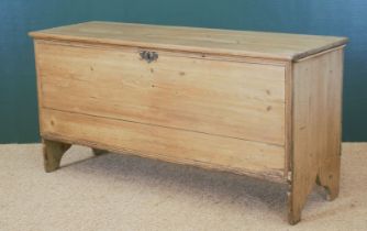 19TH-CENTURY PINE HALL COFFER