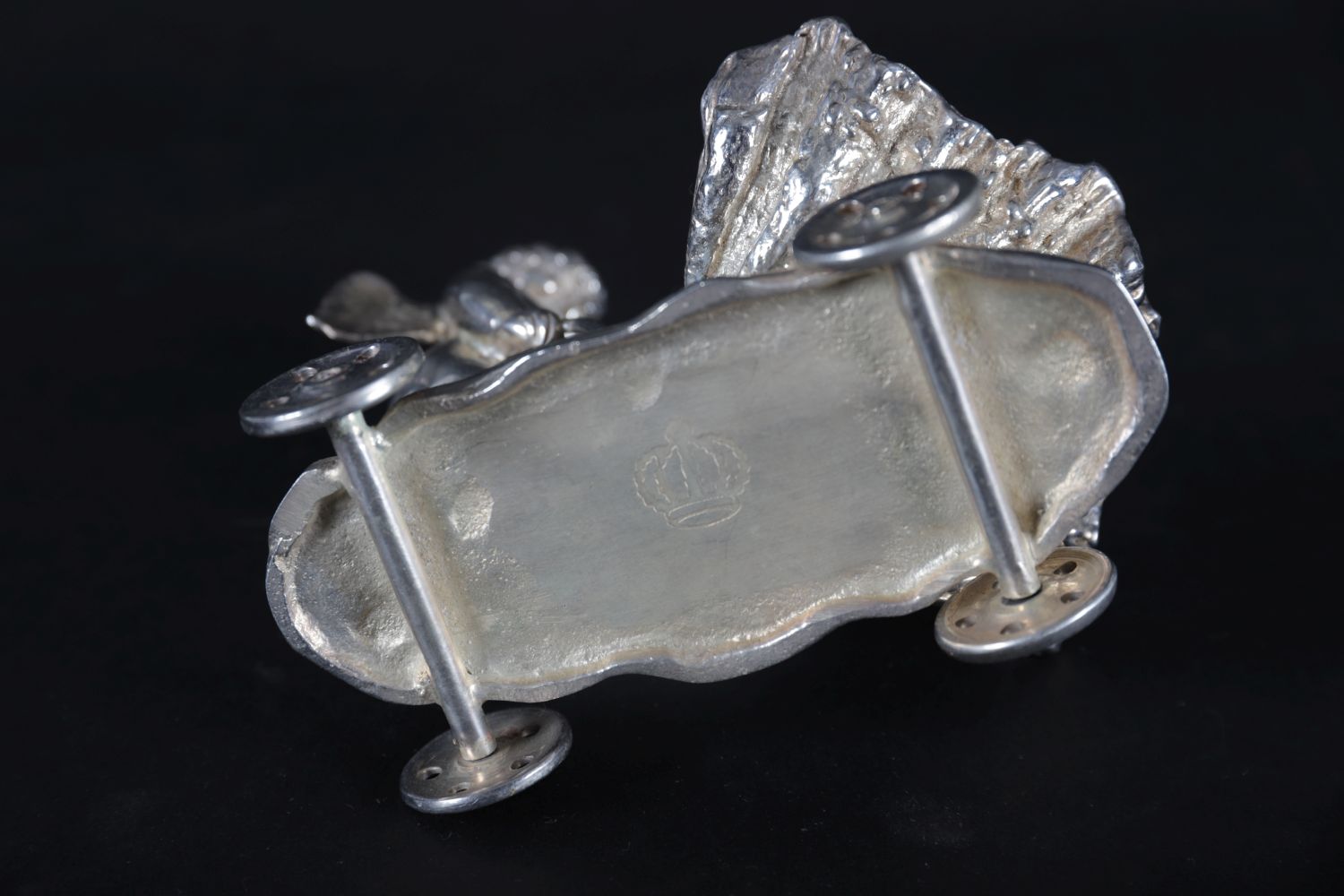 SILVER PLATED SALT CARRIAGE - Image 3 of 3