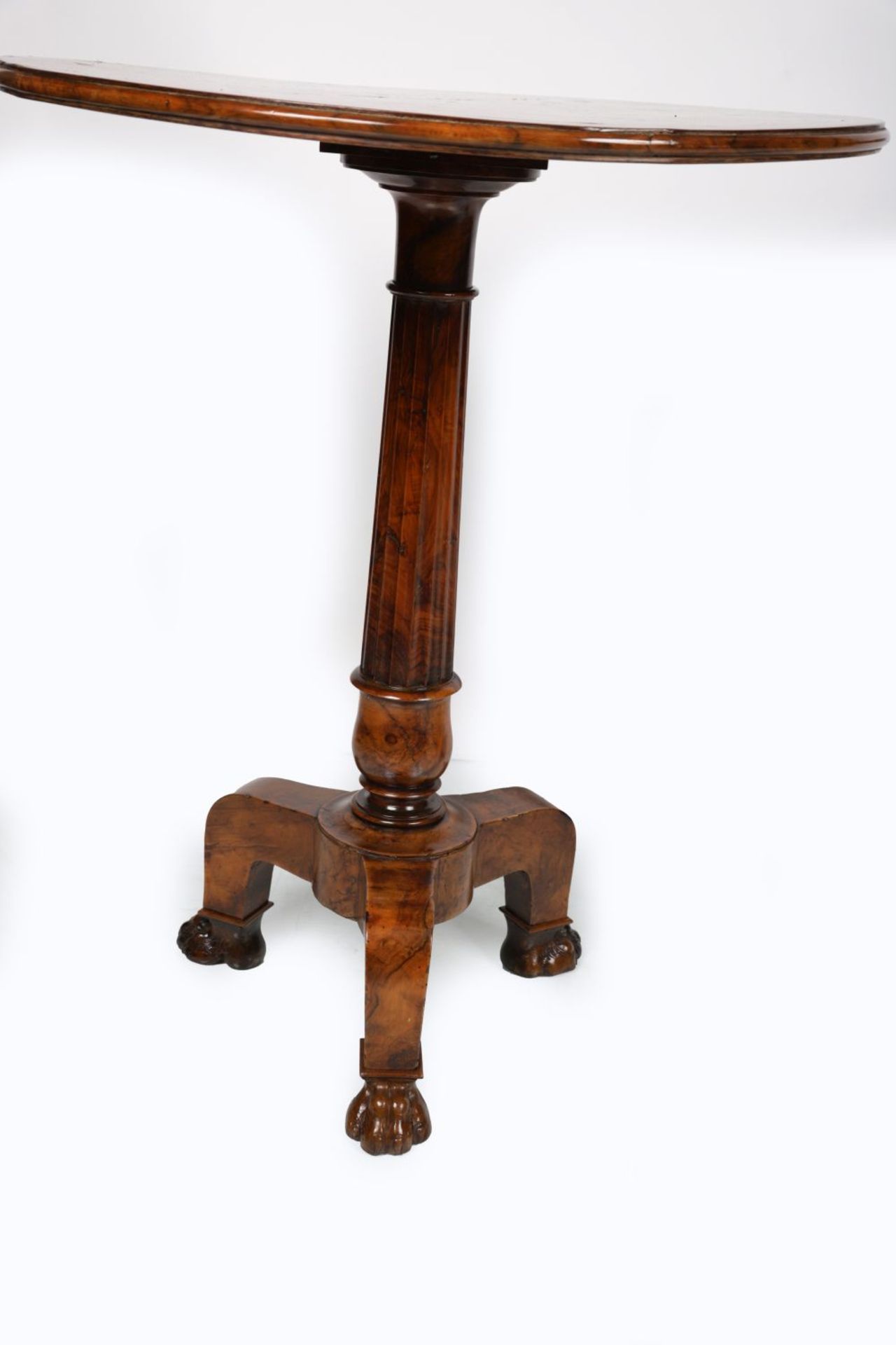 MATCHED PR 19TH-CENTURY WALNUT & INLAID TABLES - Image 3 of 3