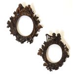 PAIR CARVED WOOD FRAMES