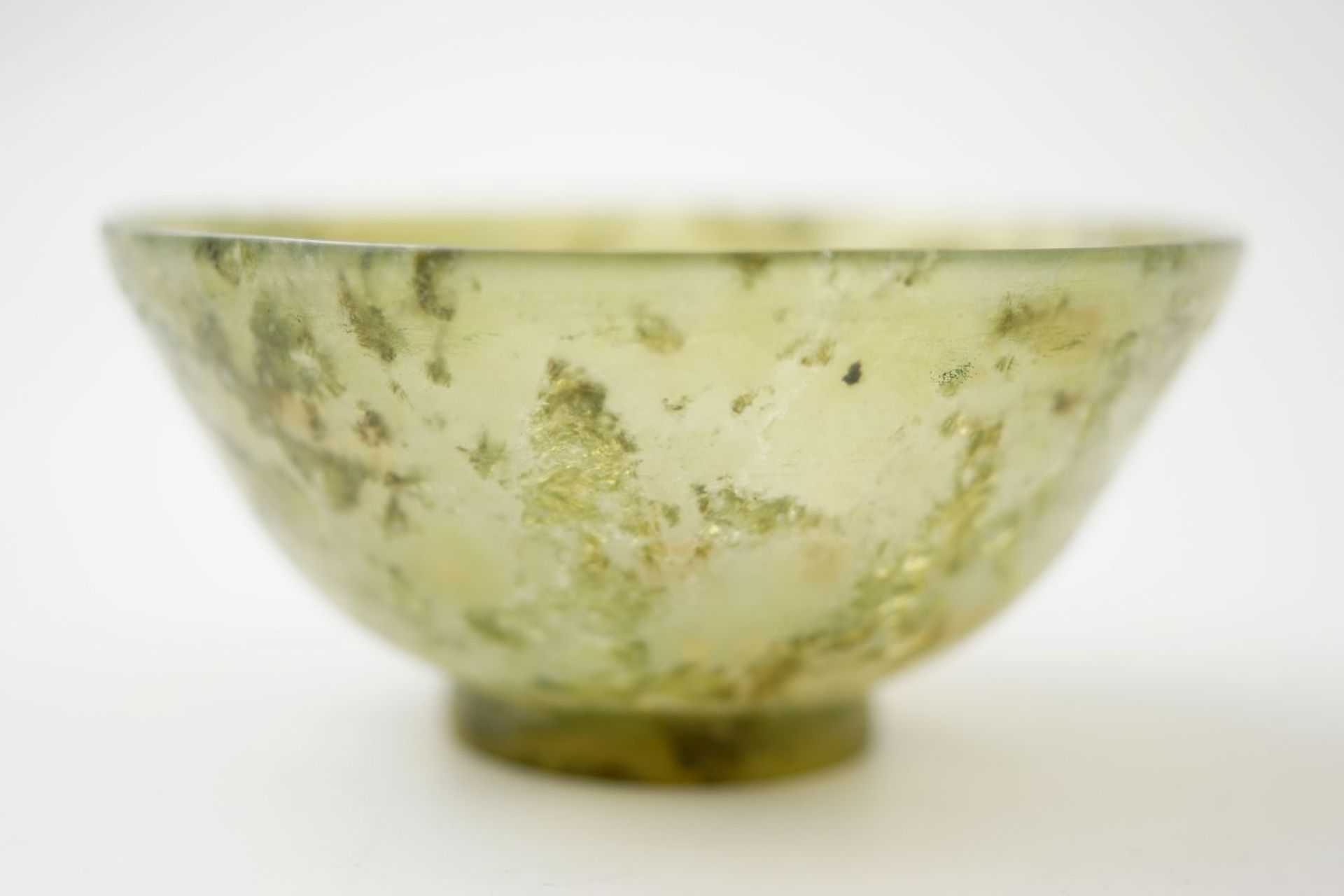 CHINESE QING SPINACH JADE BOWL - Image 3 of 4