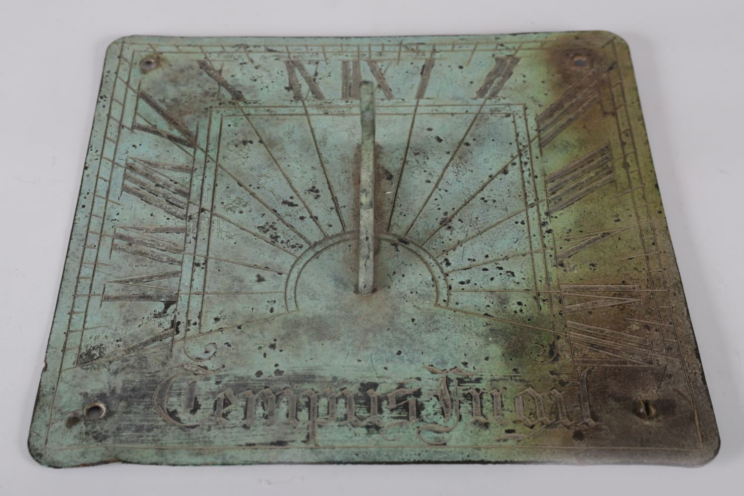 19TH-CENTURY BRONZE SUNDIAL