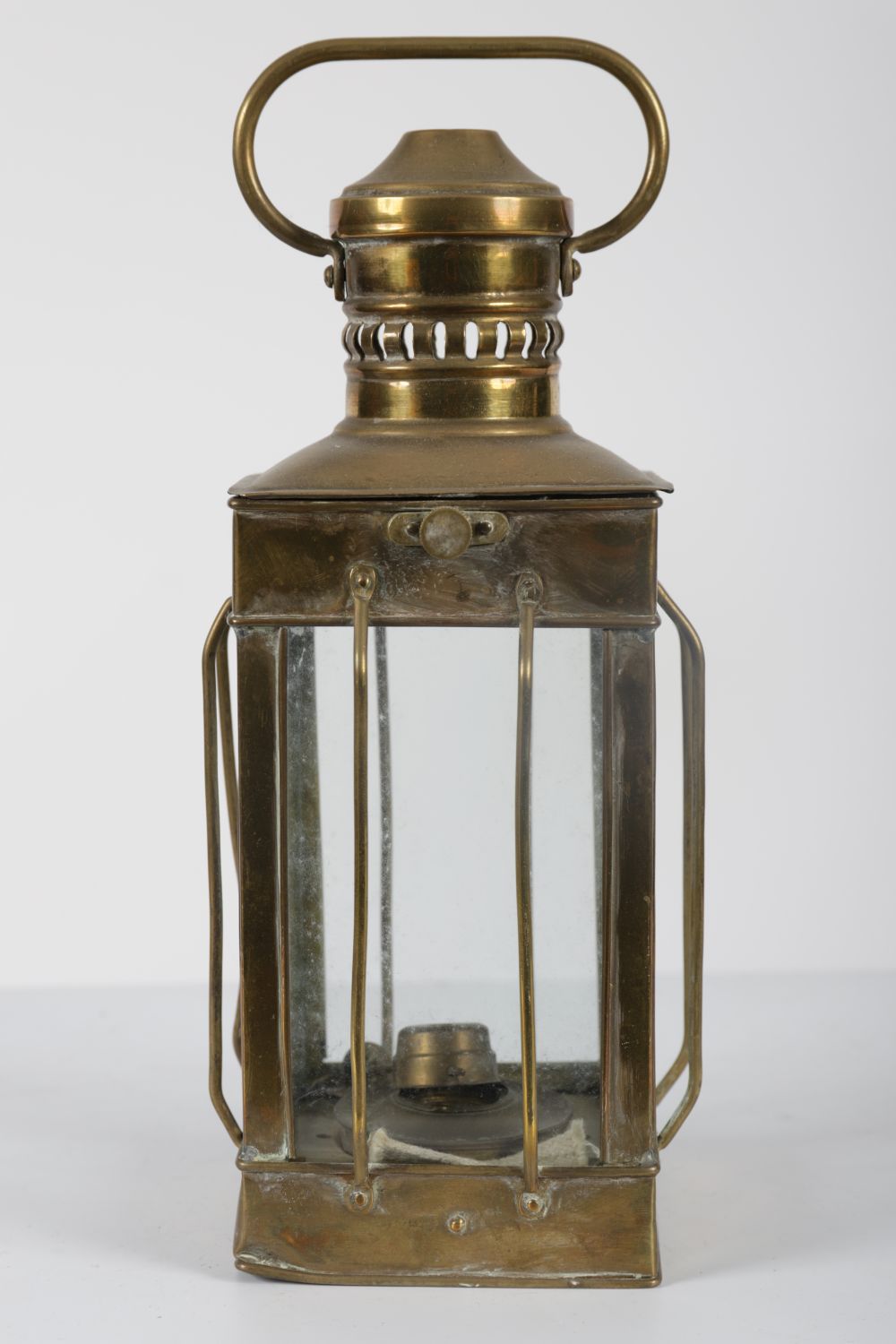 19TH-CENTURY BRASS LANTERN