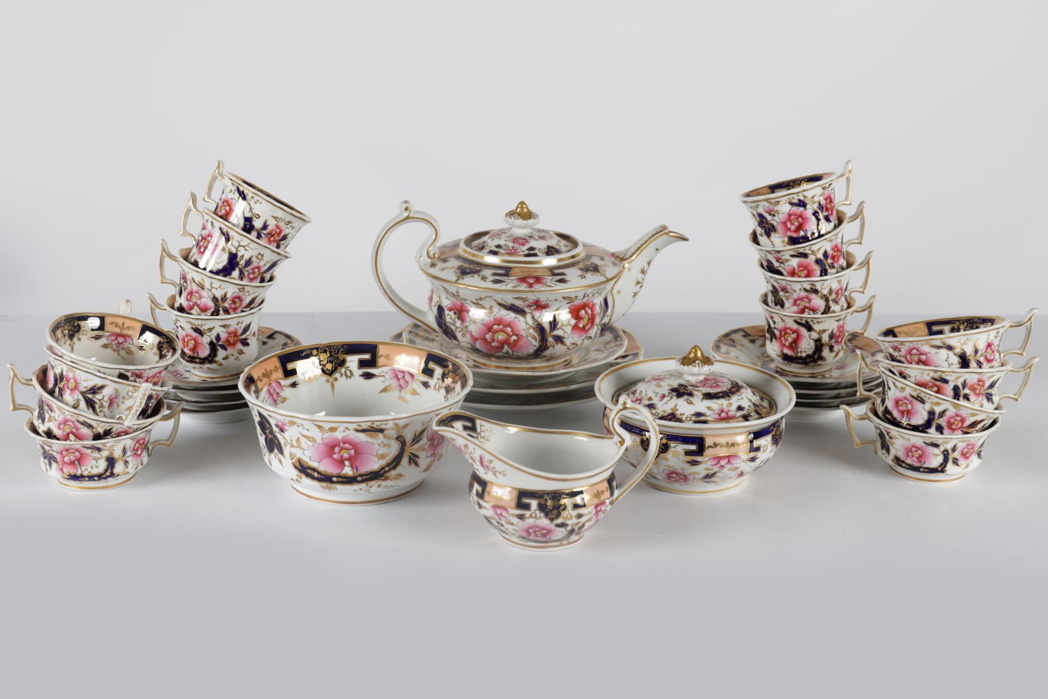 31-PIECE RIDGWAY IRONSTONE TEA & COFFEE SERVICE