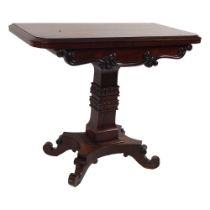 WILLIAM IV ROSEWOOD GAMES TABLE