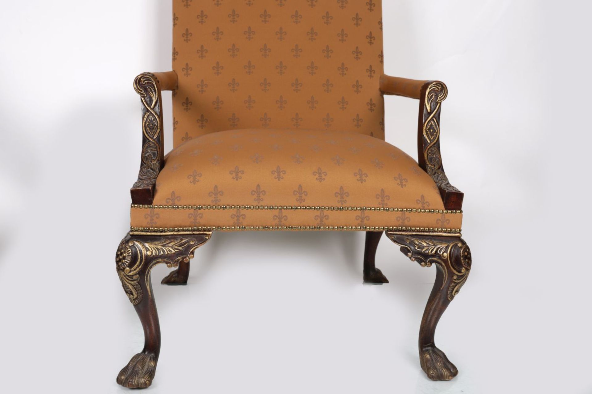 PAIR LATE 19TH-CENTURY GAINSBOROUGH CHAIRS - Image 2 of 3