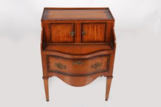 GEORGE III SATINWOOD PEDESTAL