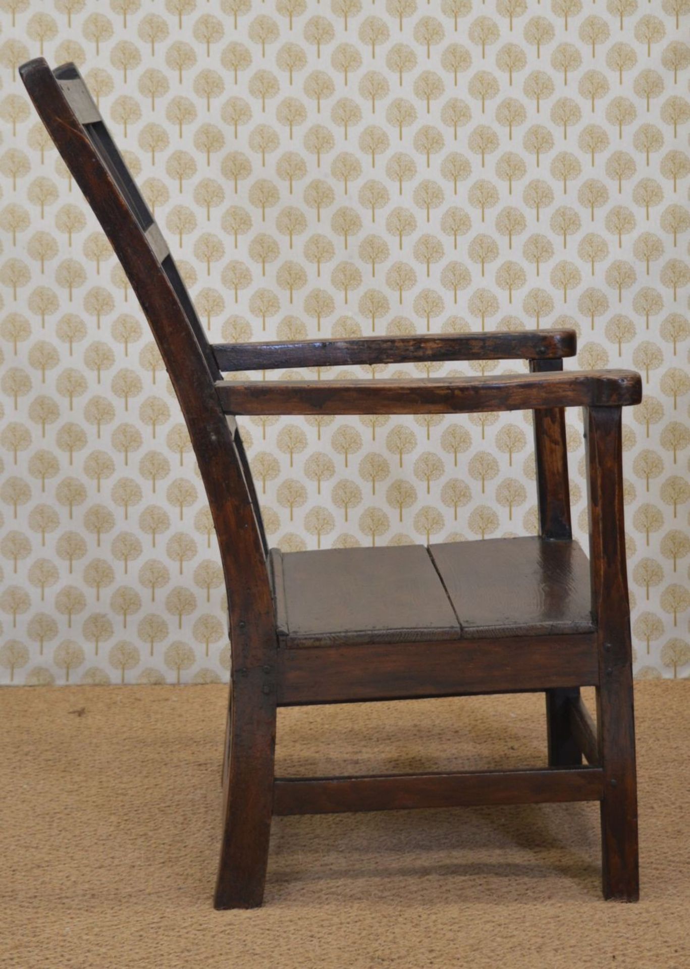 19TH-CENTURY VERNACULAR KITCHEN CHAIR - Image 4 of 4