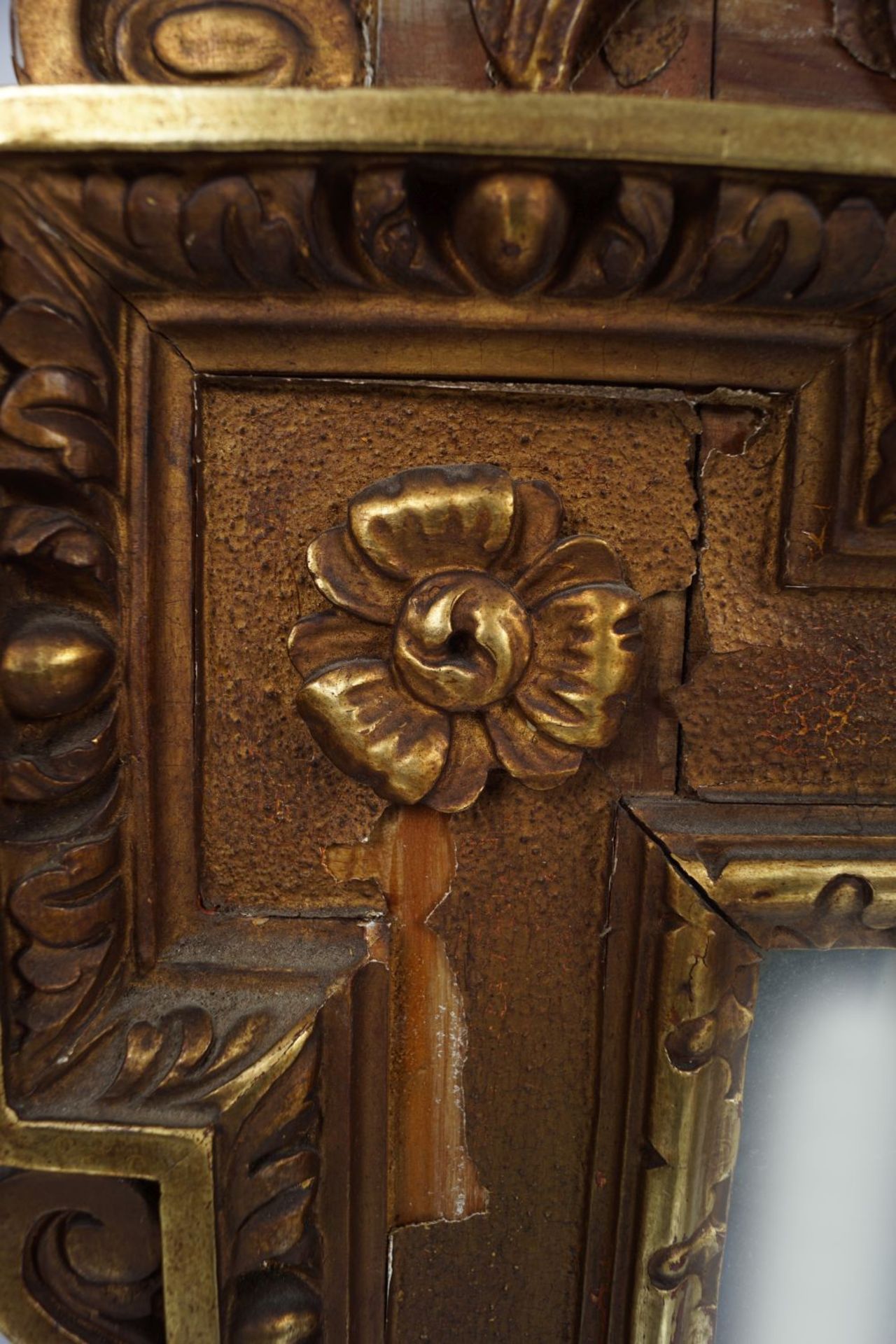 19TH-CENTURY CARVED GILTWOOD PIER MIRROR - Image 3 of 4