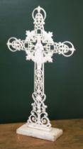 19TH-CENTURY CAST IRON CROSS