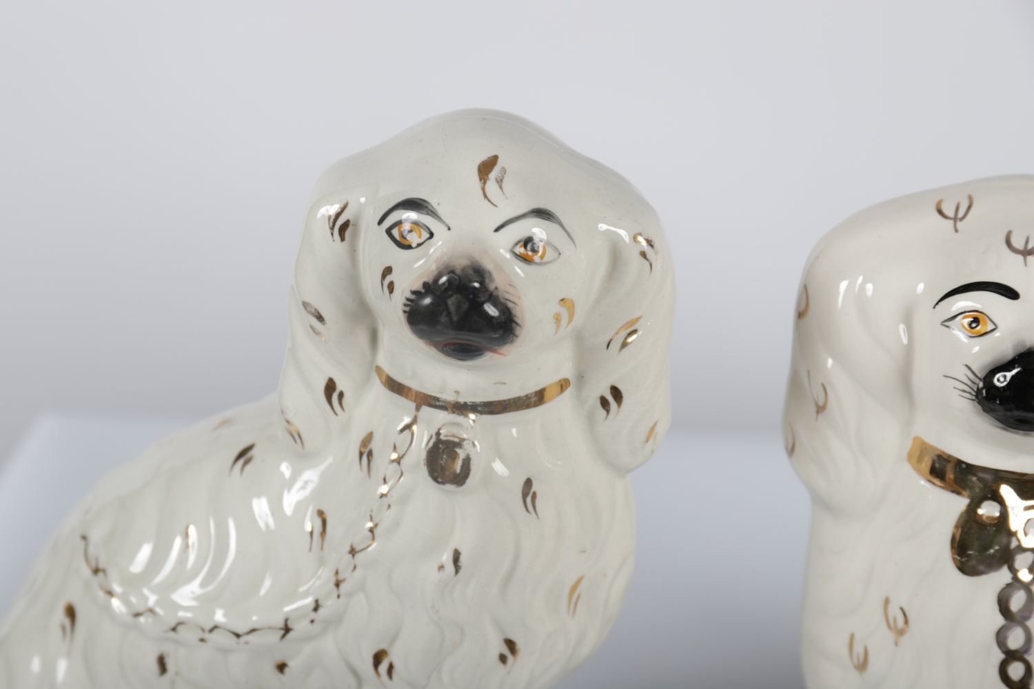 PAIR STAFFORDSHIRE DOGS - Image 2 of 3