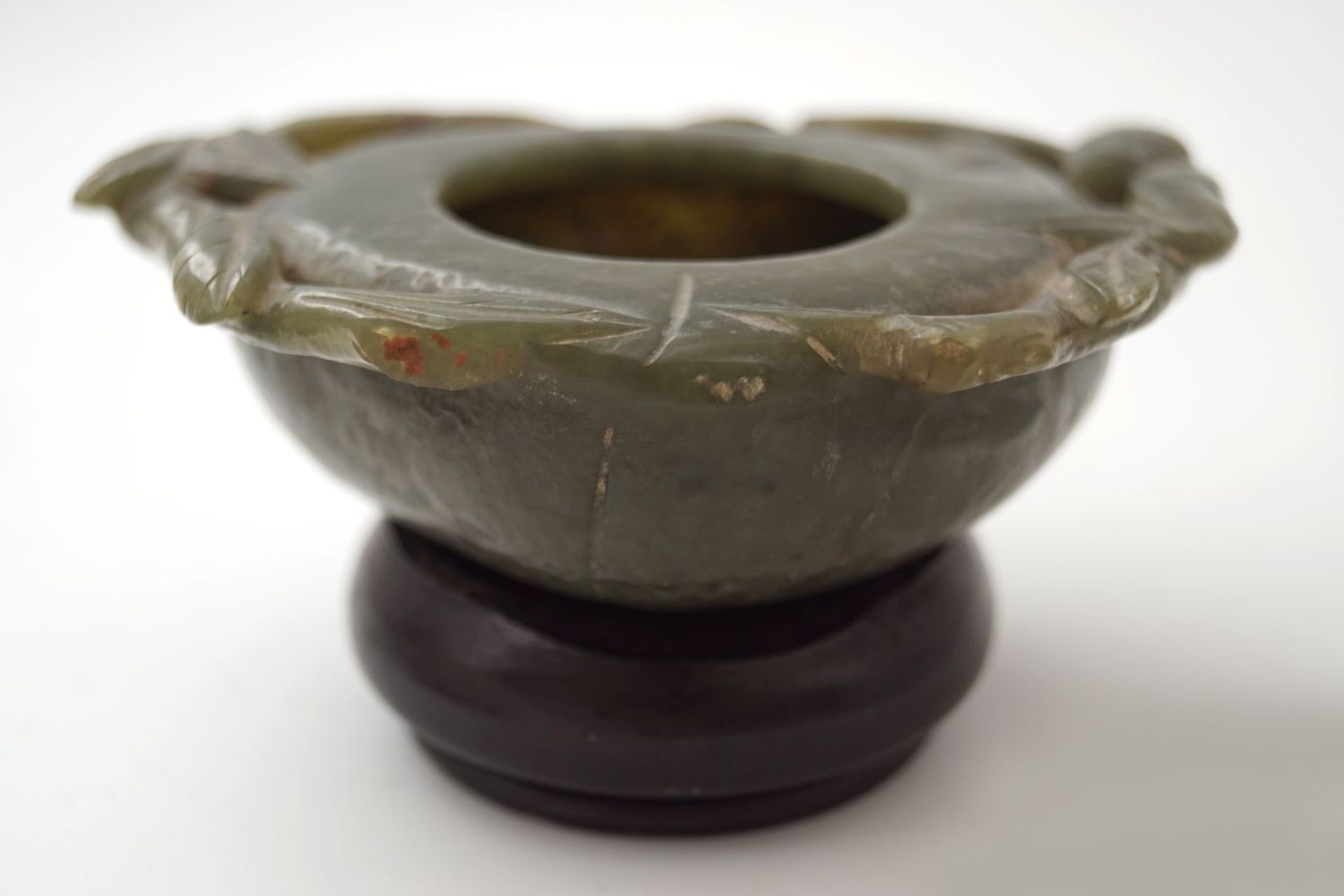 CHINESE QING JADE SCHOLAR'S WATER POT