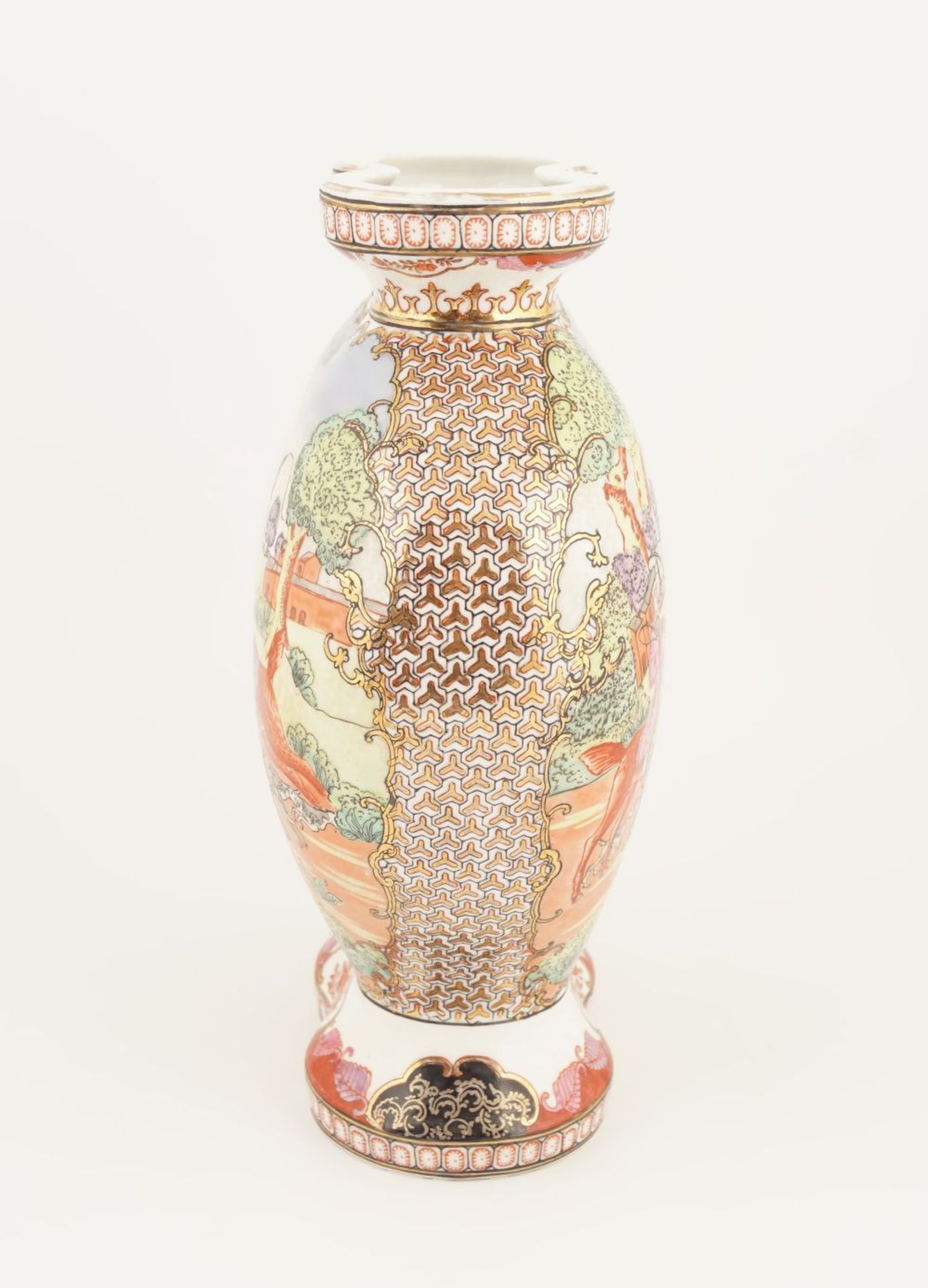 CHINESE QING EXPORT PORCELAIN VASE - Image 4 of 4