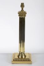 19TH-CENTURY BRASS TABLE LAMP