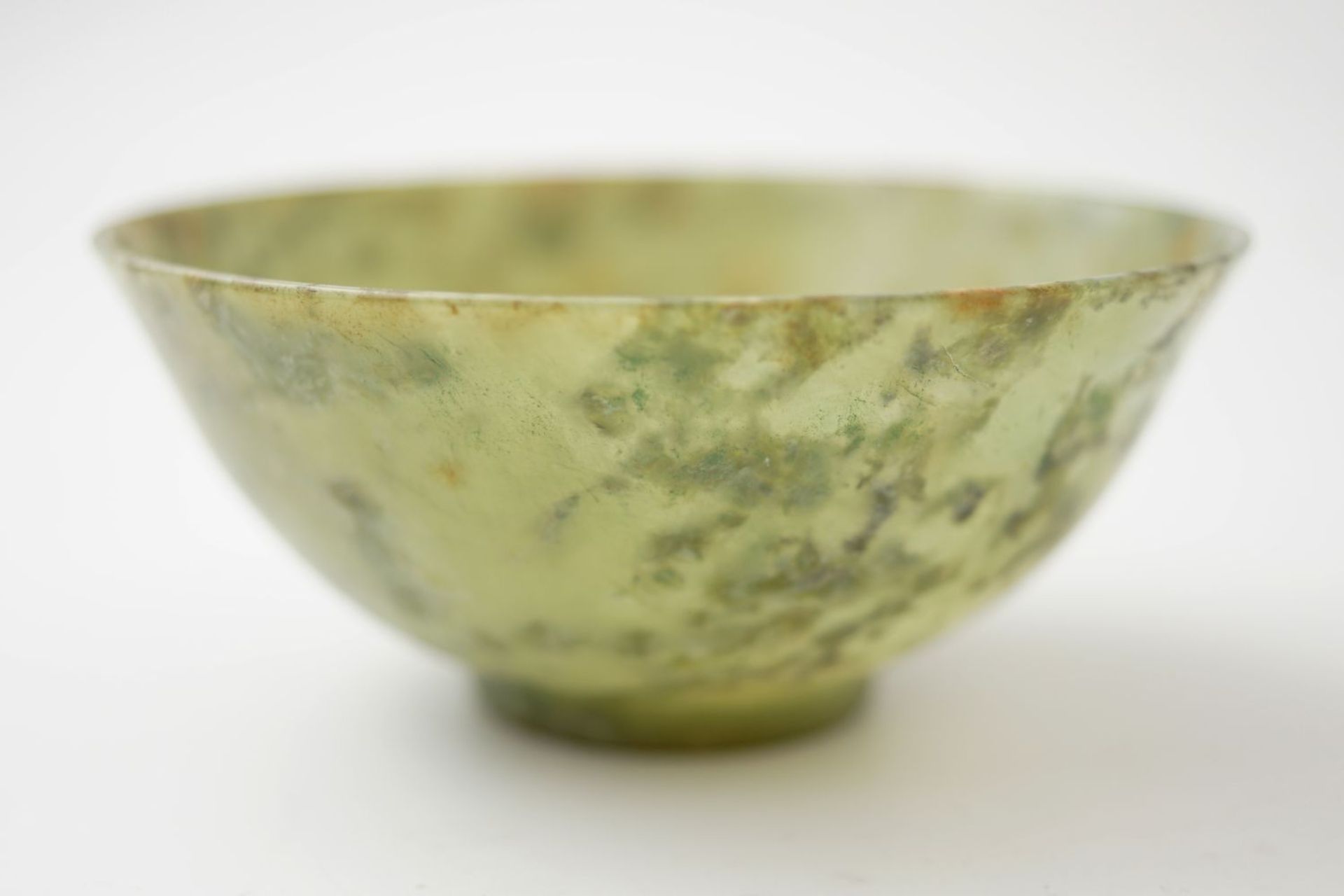 CHINESE QING SPINACH JADE BOWL - Image 4 of 10