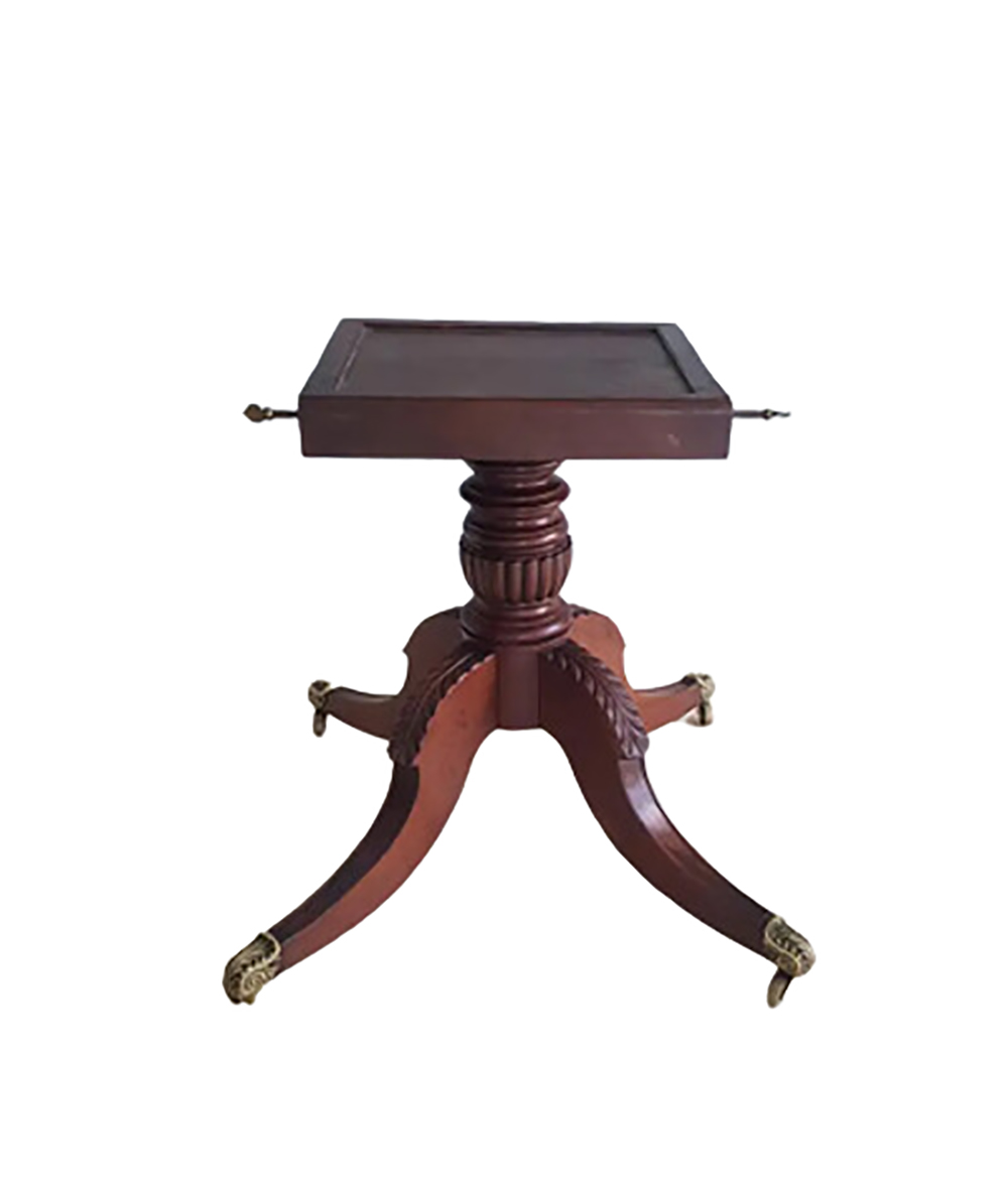 IRISH REGENCY MAHOGANY CENTRE TABLE IN THE MANNER OF MACK WILLIAMS AND GIBTON - Image 3 of 4