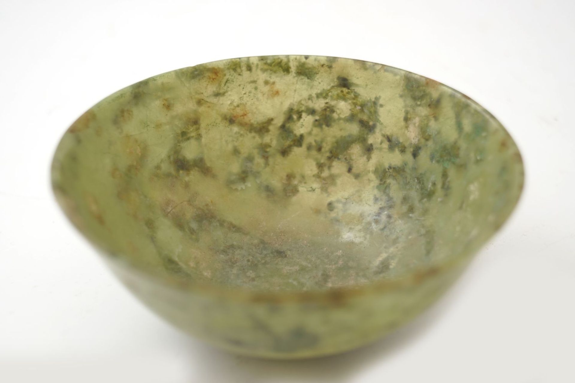 CHINESE QING SPINACH JADE BOWL - Image 9 of 10