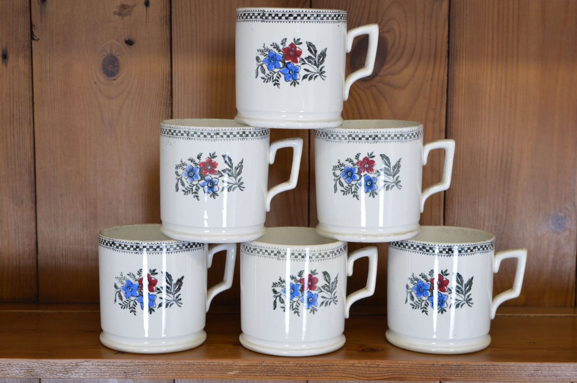 SET OF 6 MATCHING MUGS