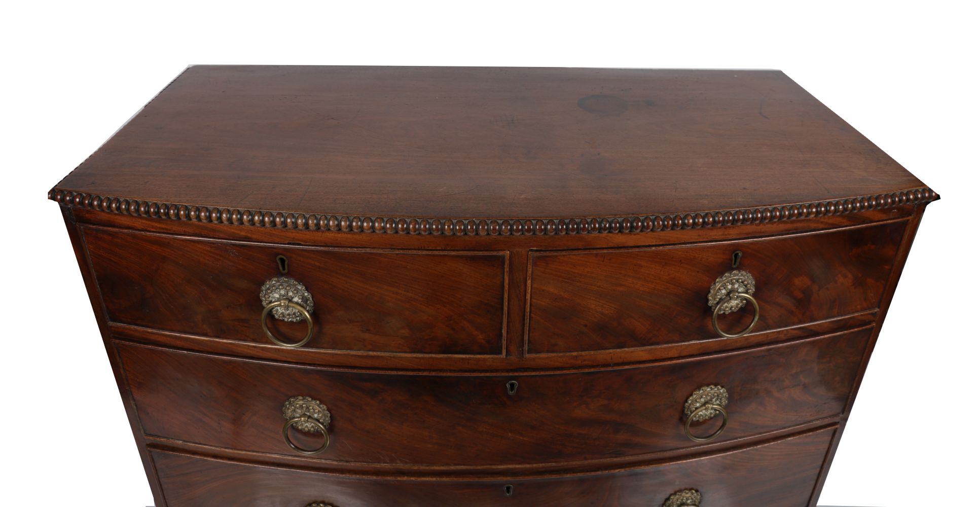 REGENCY MAHOGANY BOW FRONT CHEST - Image 2 of 2