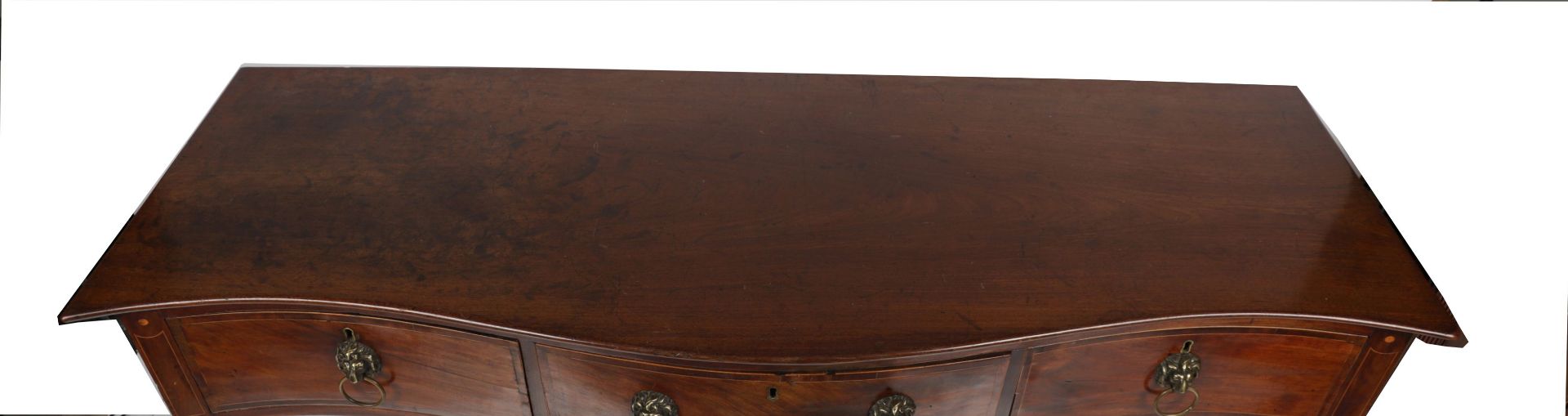 GEORGE III MAHOGANY AND INLAID SIDE TABLE - Image 2 of 2