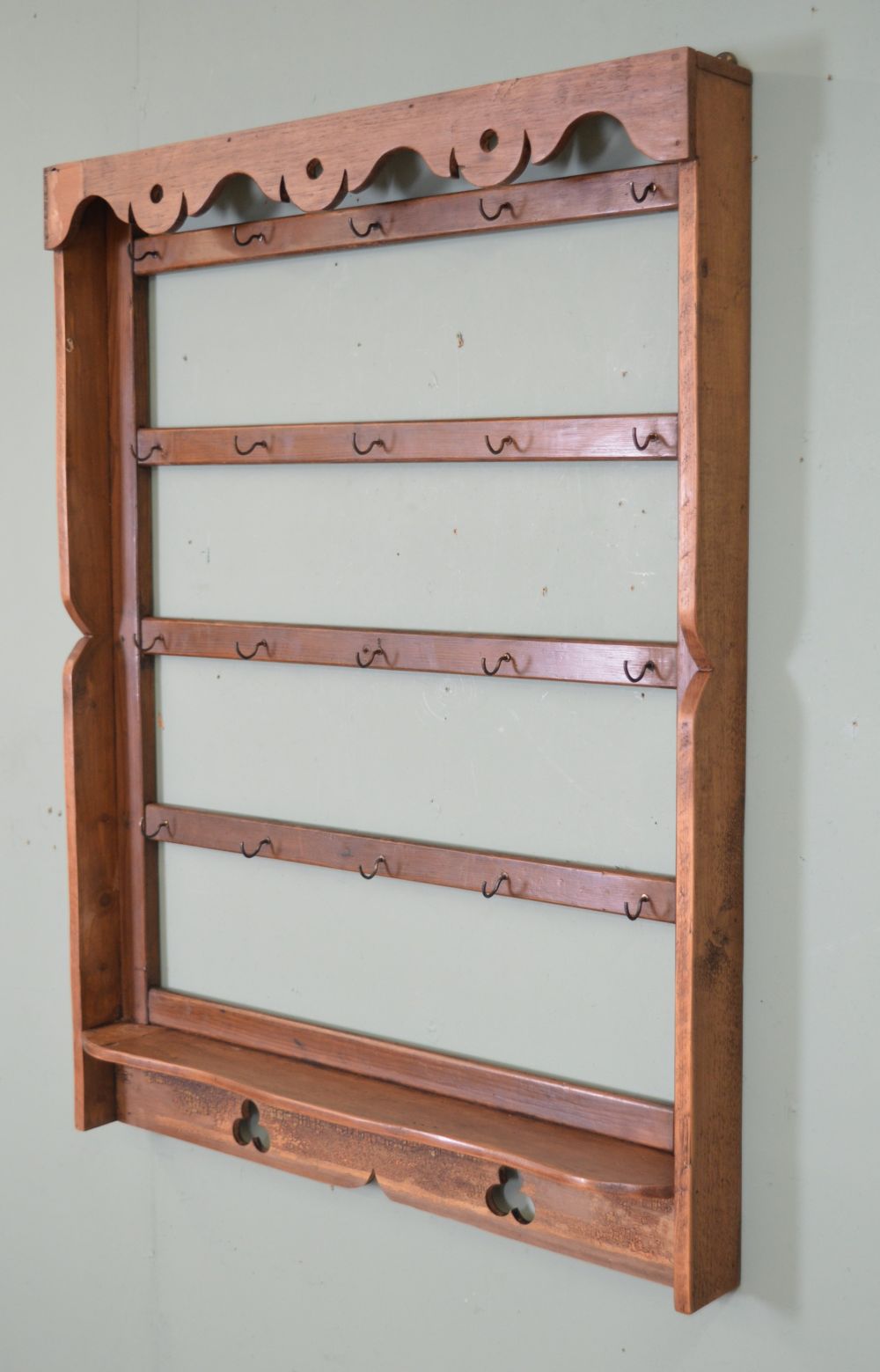 19TH-CENTURY IRISH VERNACULAR MUG RACK - Image 2 of 3