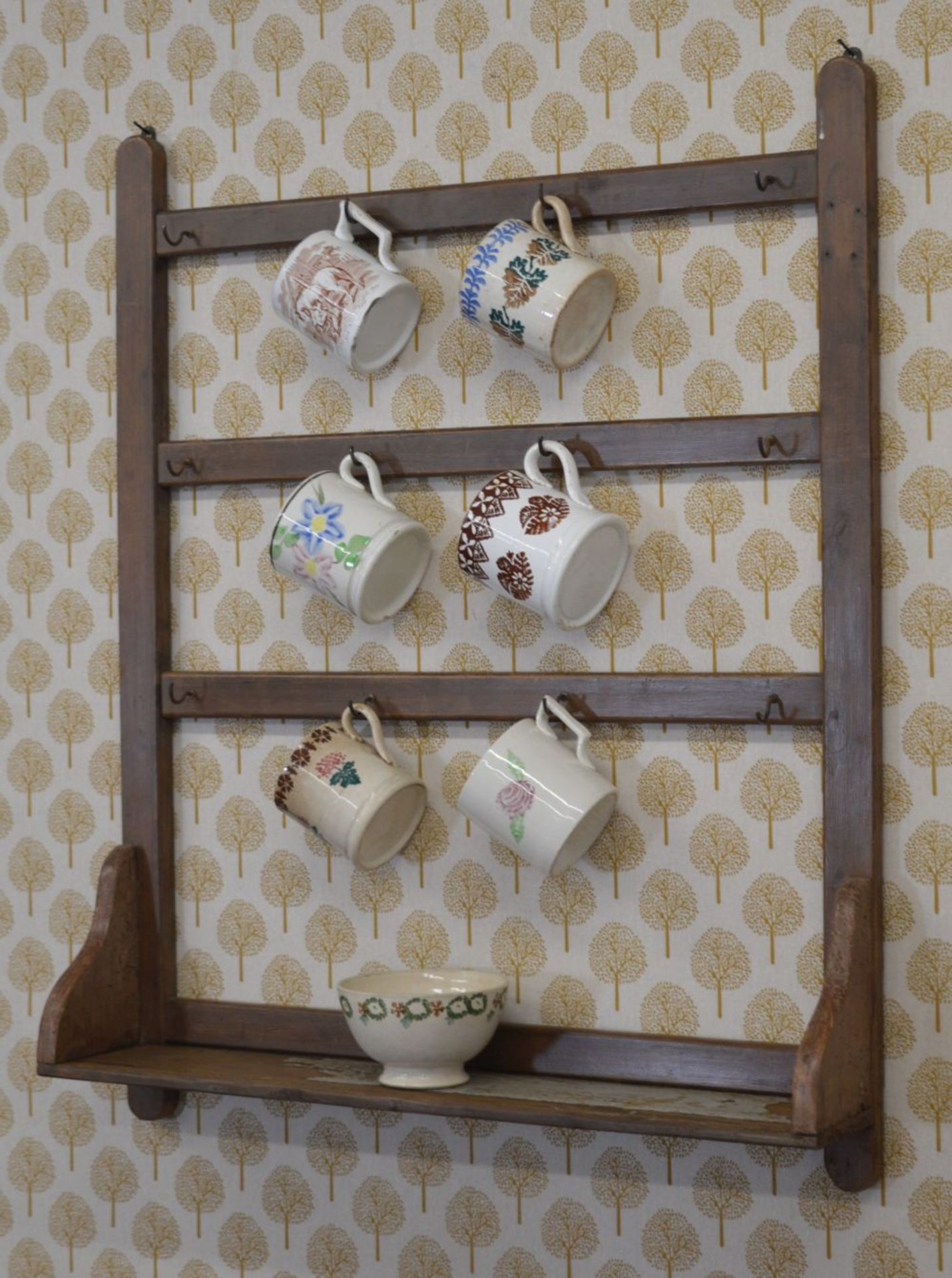 19TH-CENTURY IRISH MUG RACK - Image 3 of 3