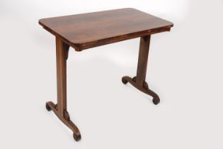 WILLIAM IV WALNUT LIBRARY TABLE