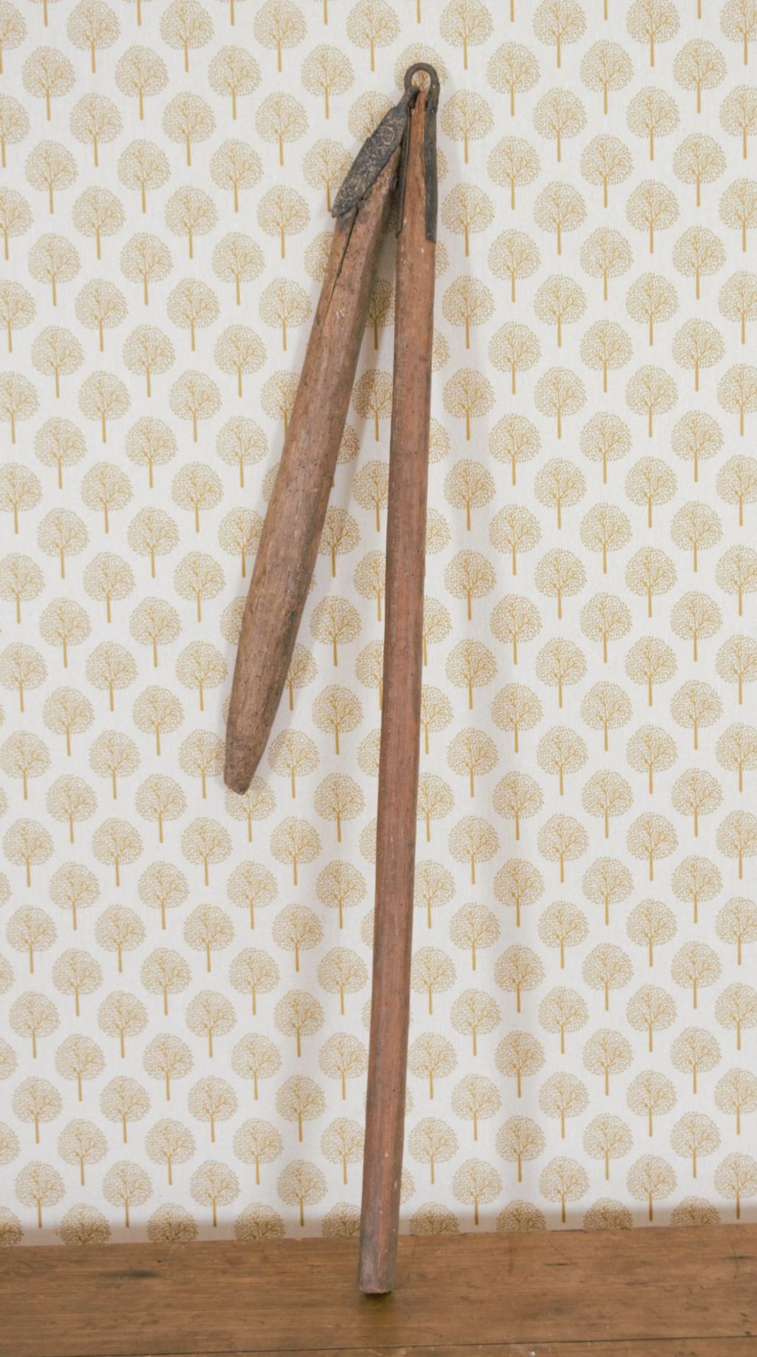19TH-CENTURY PINE FLAX FLAIL - Image 2 of 2