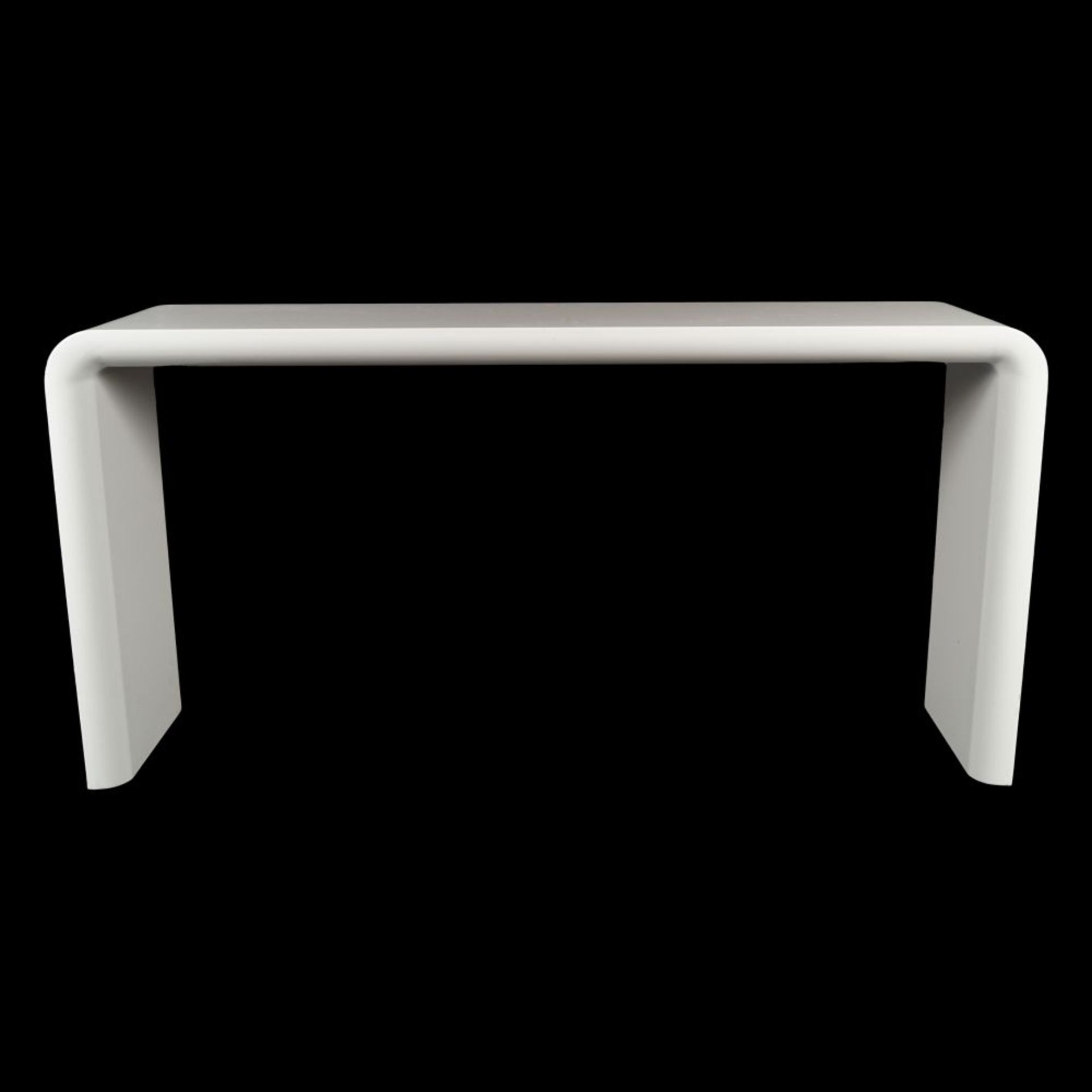 DESIGNER WHITE LAMINATE CONSOLE TABLE