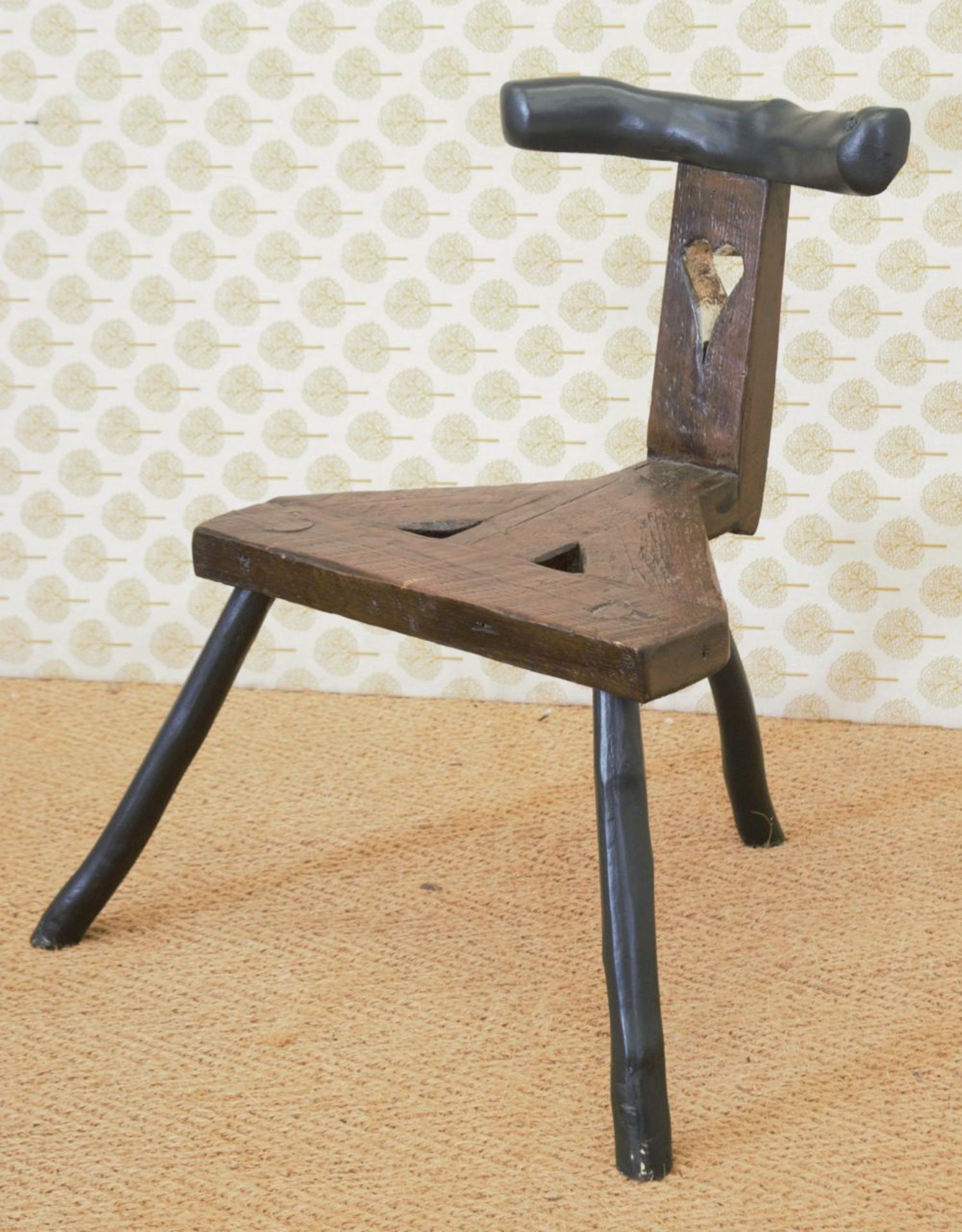 19TH-CENTURY ASH HEDGE CHAIR - Image 2 of 4