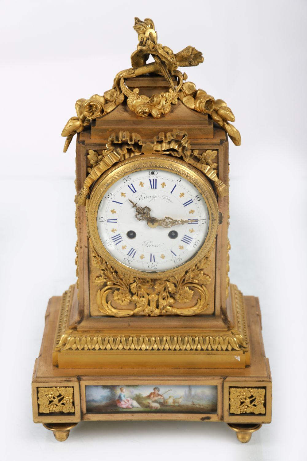 19TH-CENTURY FRENCH ORMOLU & PORCELAIN CLOCK