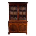 GEORGE III MAHOGANY & INLAID BOOKCASE