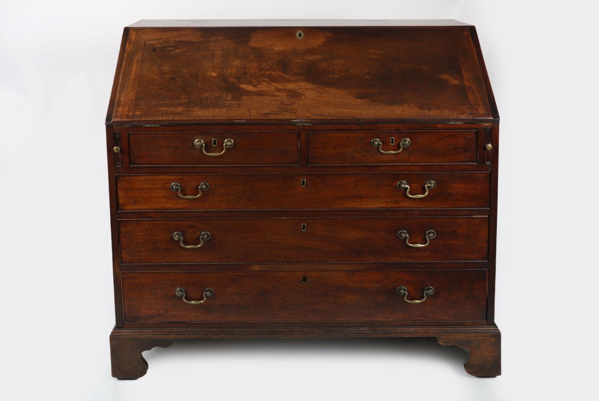 GEORGE III MAHOGANY WRITING BUREAU