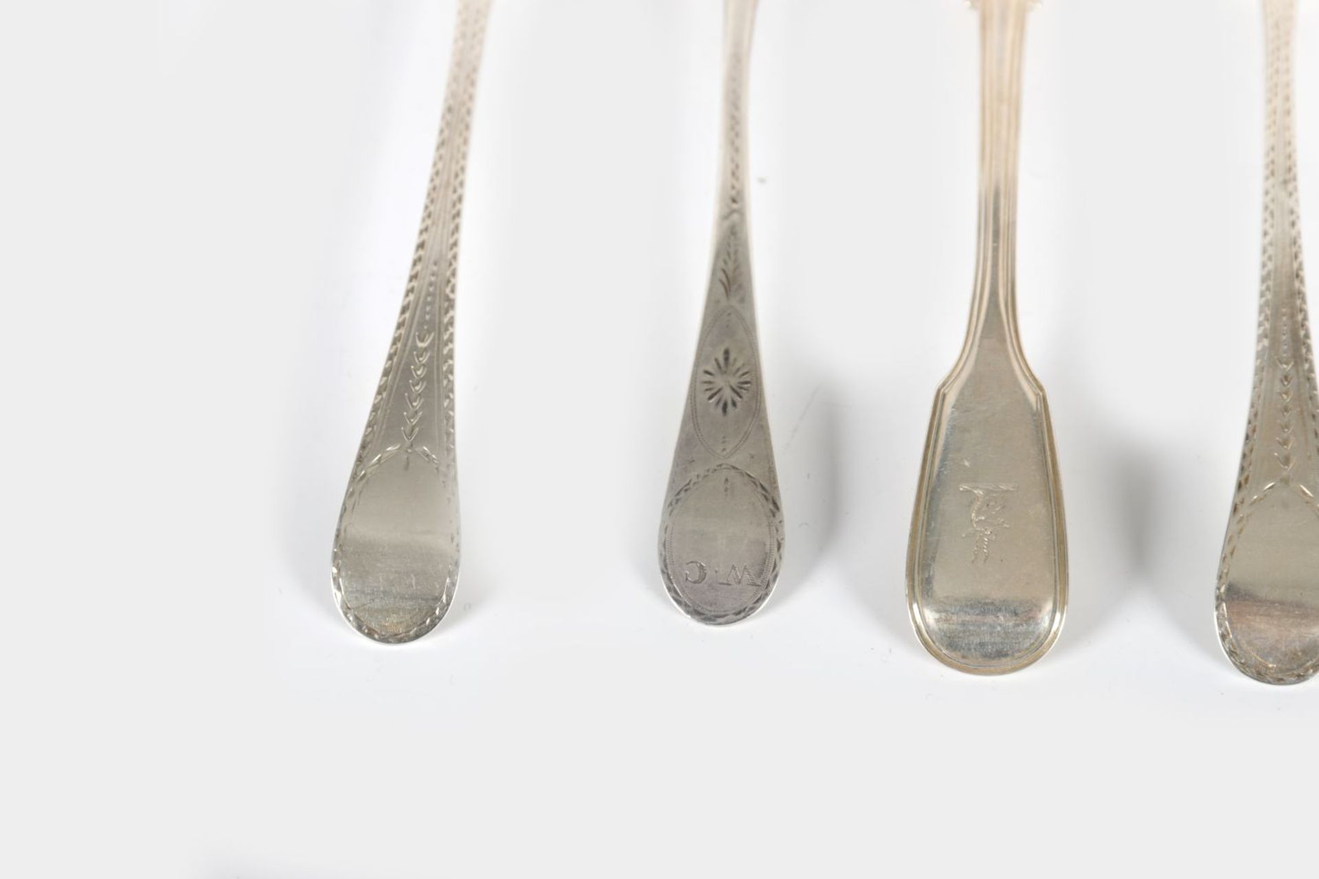 SET OF 5 SILVER SERVING SPOONS - Image 3 of 3