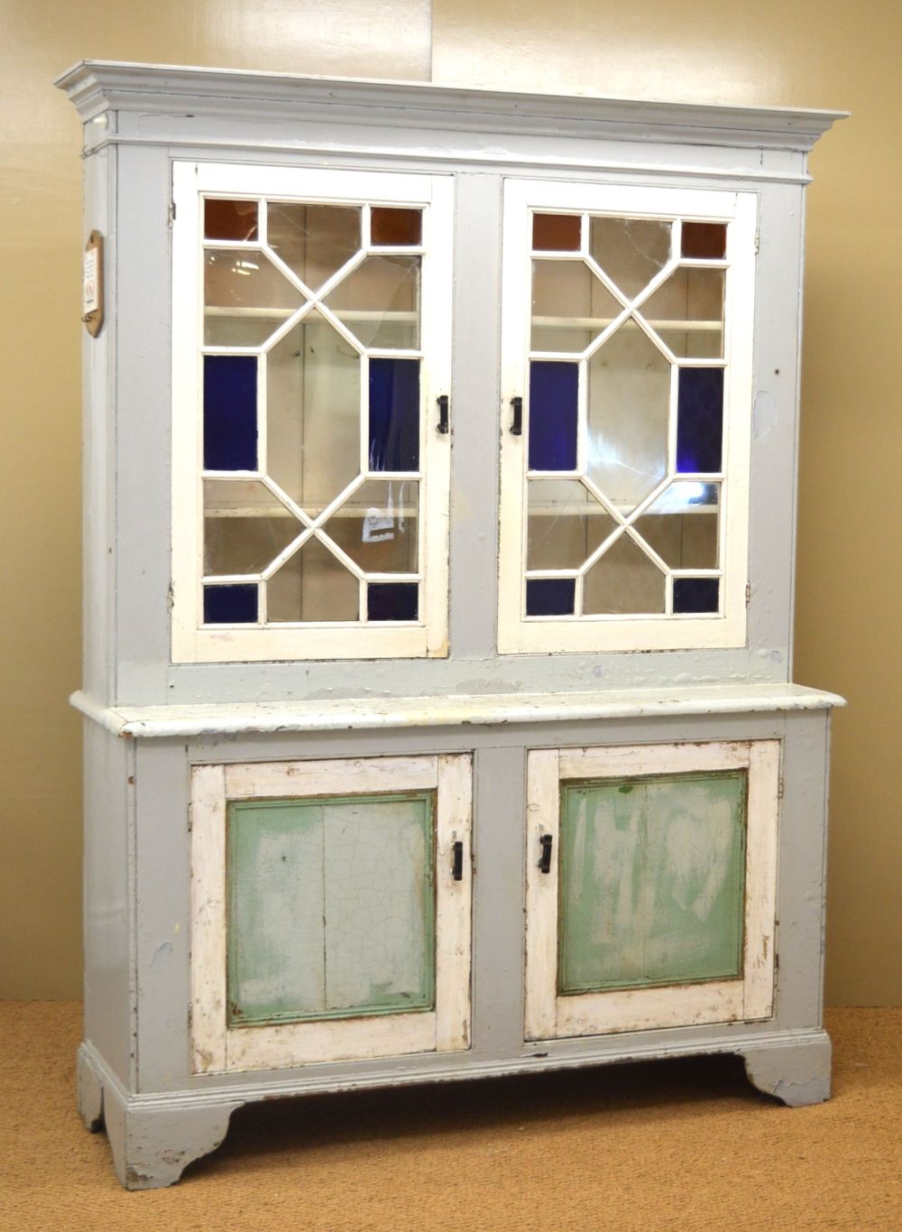 19TH-CENTURY PINE TWO-DOOR KITCHEN CABINET - Image 3 of 4