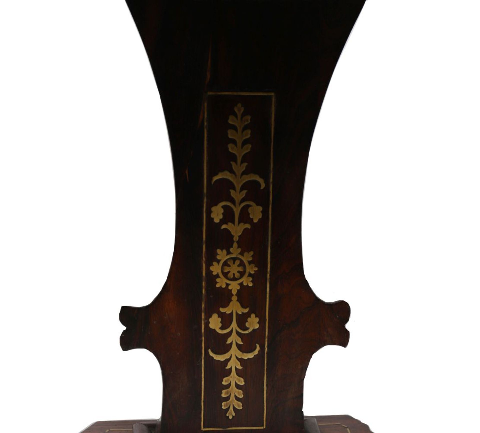 REGENCY ROSEWOOD & BRASS INLAID GAMES TABLE - Image 4 of 4