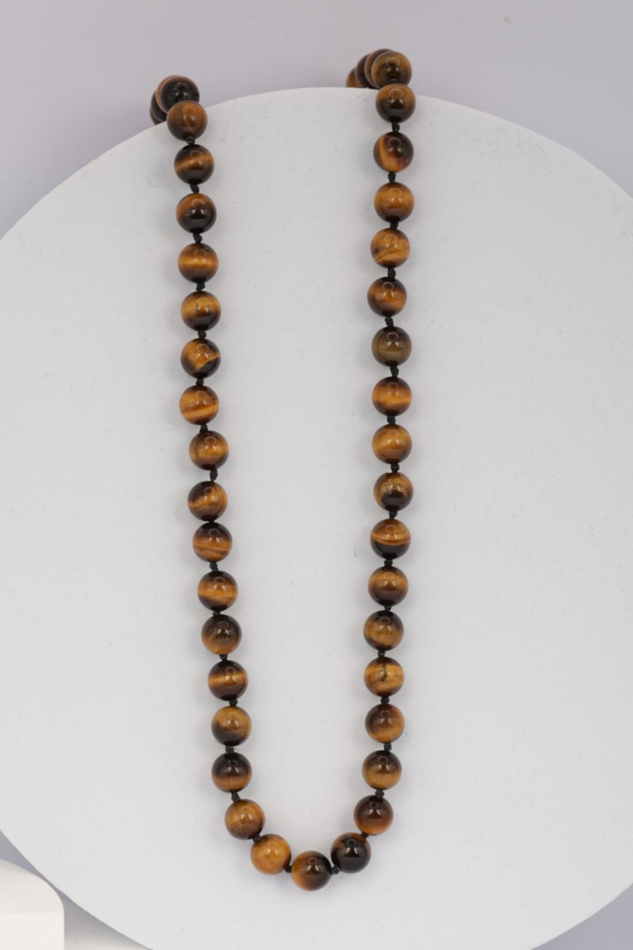 TIGER'S EYE BEAD NECKLACE - Image 4 of 4