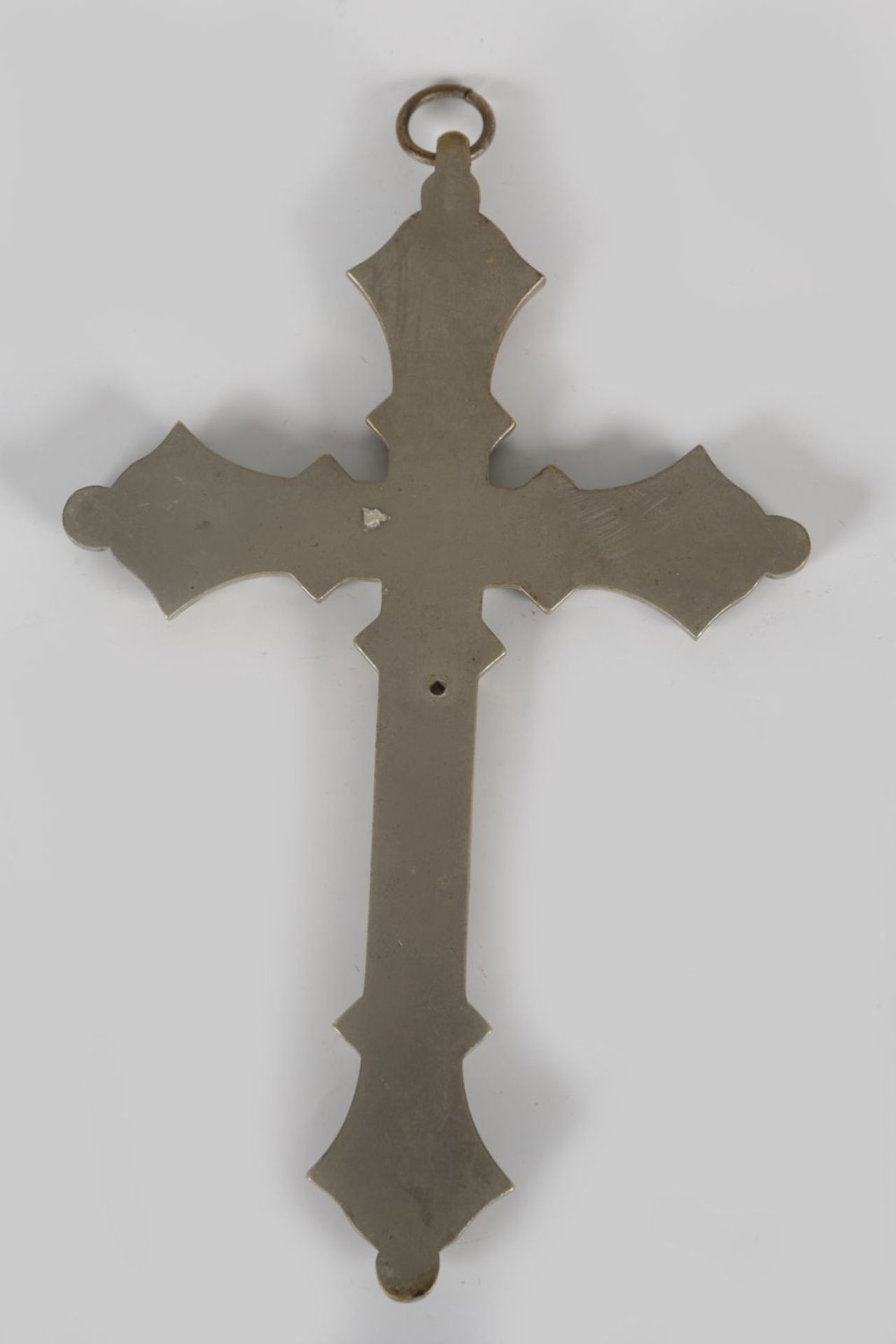 19TH-CENTURY ITALIAN MICRO MOSAIC CRUCIFIX - Image 3 of 3