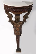18TH-CENTURY CARVED WOOD CONSOLE TABLE