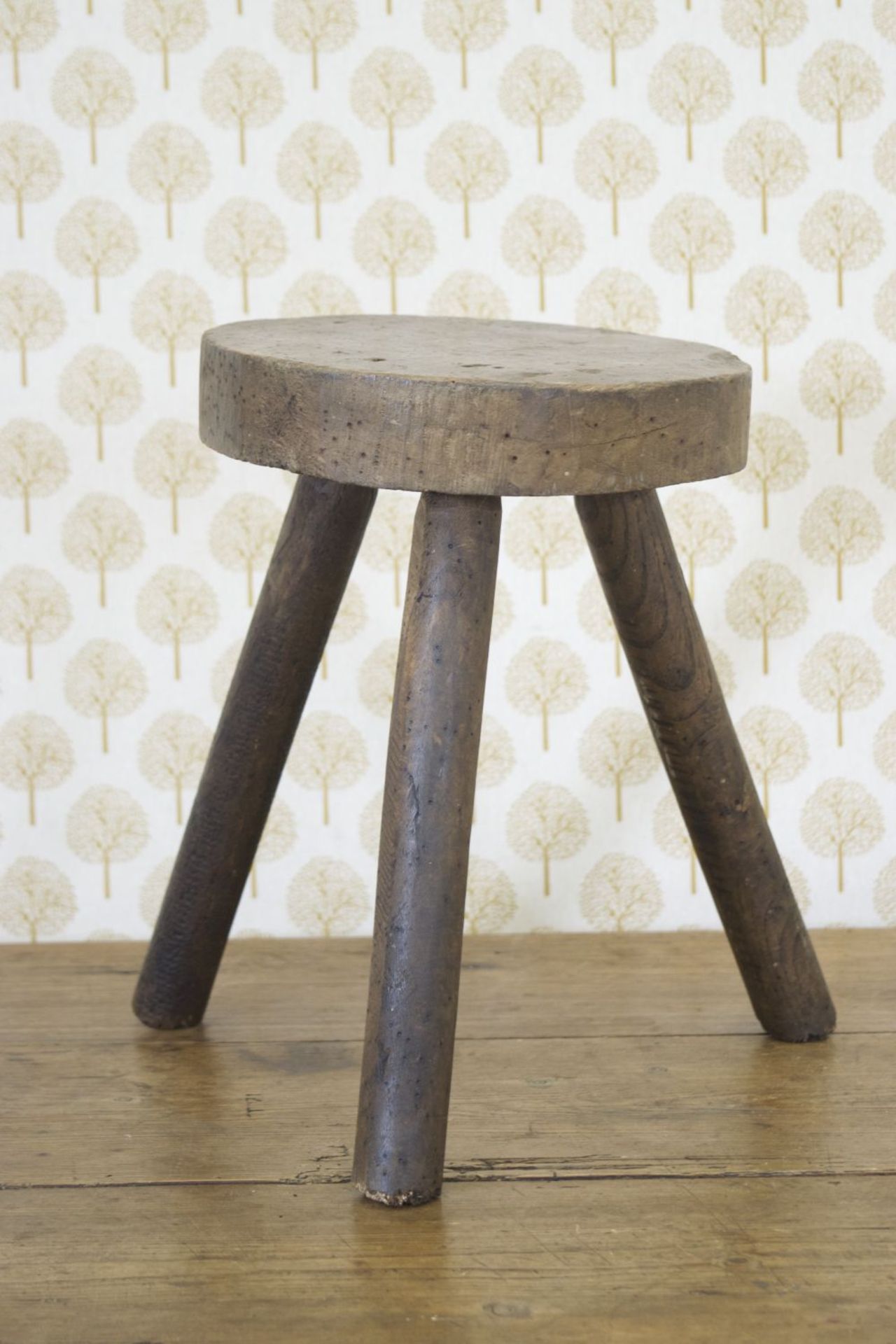 19TH-CENTURY ASH MILK STOOL