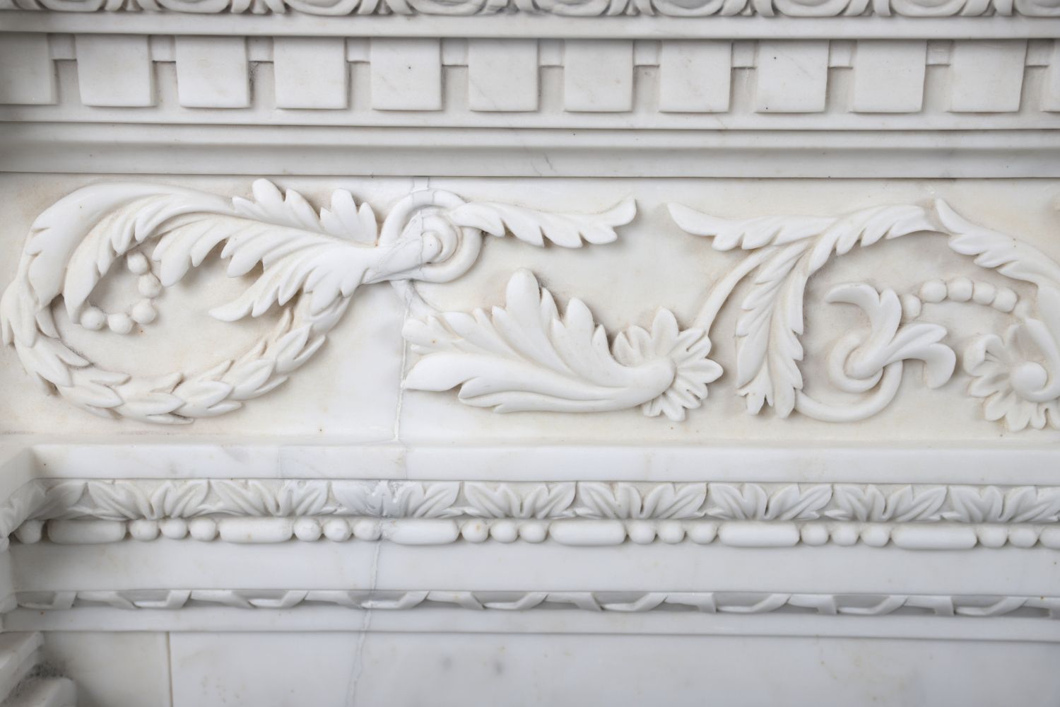 LARGE NEO-CLASSICAL MARBLE CHIMNEY PIECE - Image 3 of 4