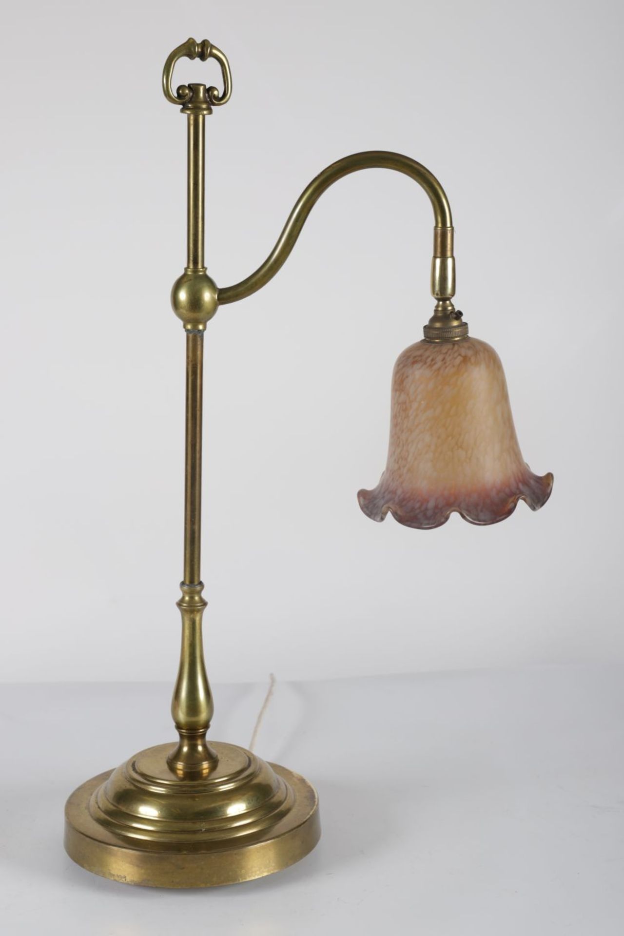 19TH-CENTURY BRASS TABLE LAMP