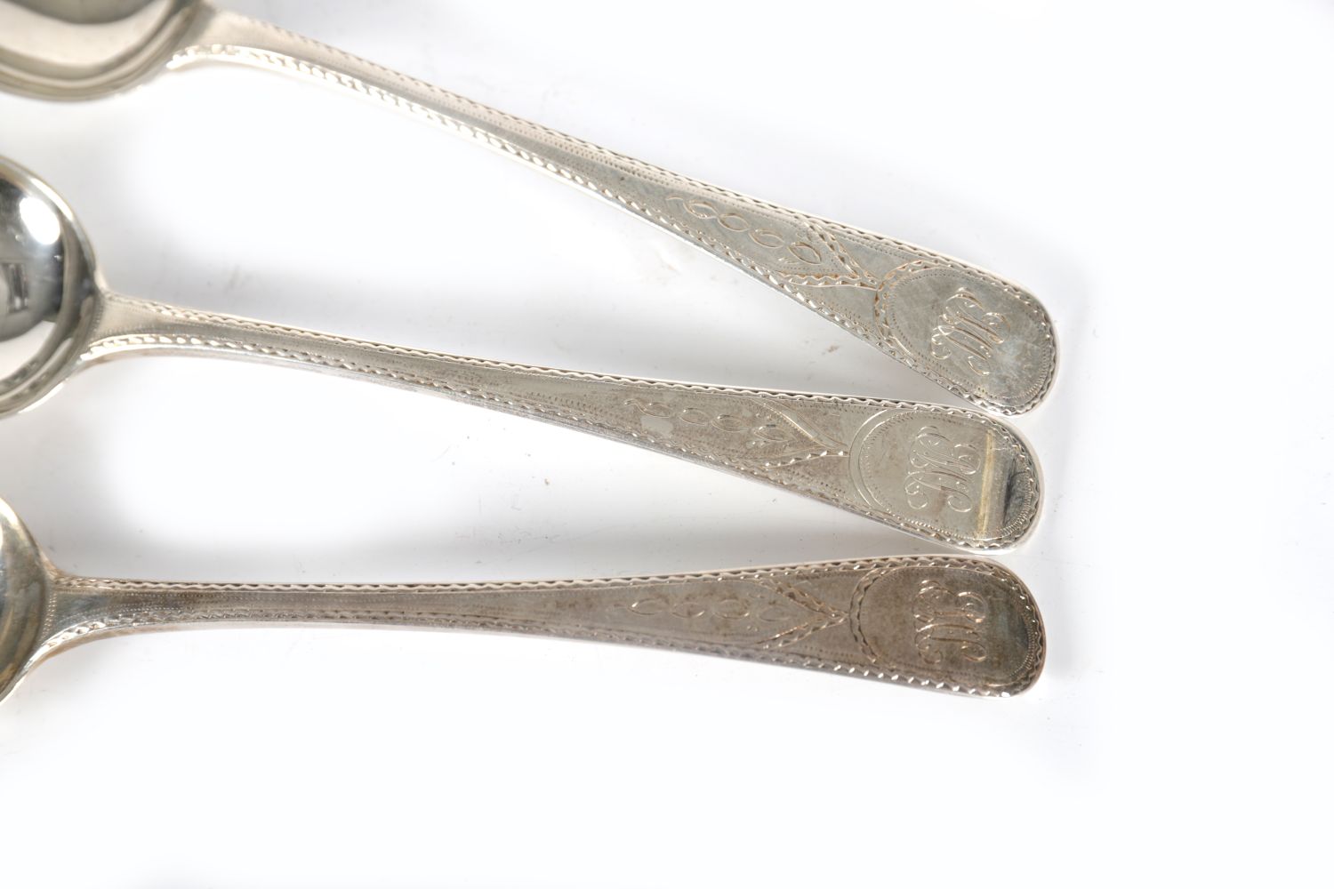 SET OF 3 SILVER SERVING SPOONS - Image 2 of 3