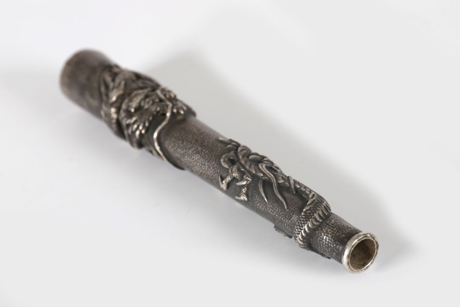 19TH-CENTURY CHINESE SILVER PARASOL HANDLE - Bild 3 aus 3