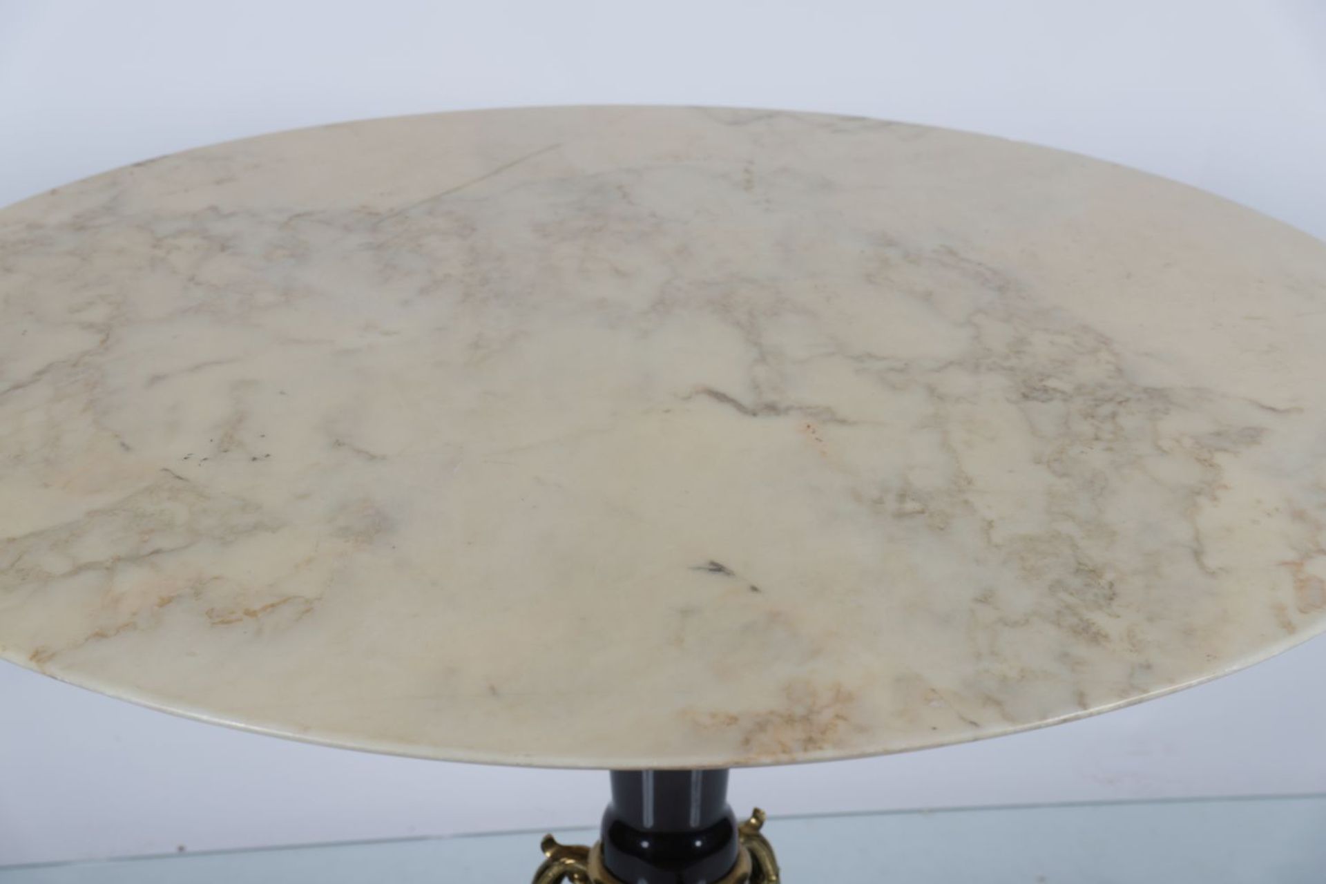 FRENCH EMPIRE STYLE MARBLE AND ORMOLU CENTRE TABLE - Image 3 of 3